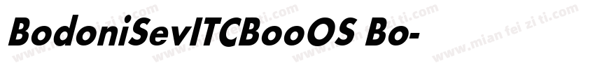 BodoniSevITCBooOS Bo字体转换